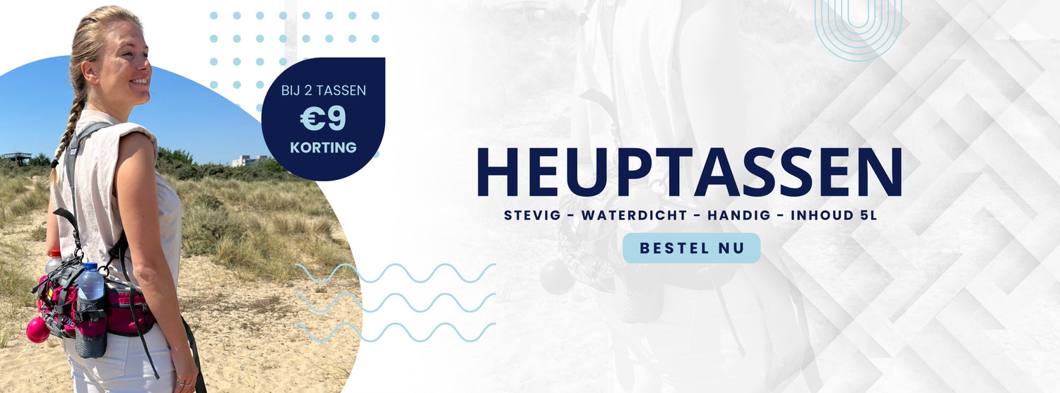 heuptassen van gozyno ideaal voor het wandelen verkrijgbaar in meerdere kleuren en tegen een leuke korting bij aanschaf van twee tassen