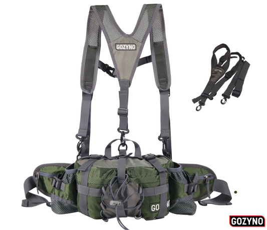 Wandelheuptas voor lange afstanden – Gozyno Easywalker - Gozyno Wandelheuptas Groen - Stabiel model met Borstband