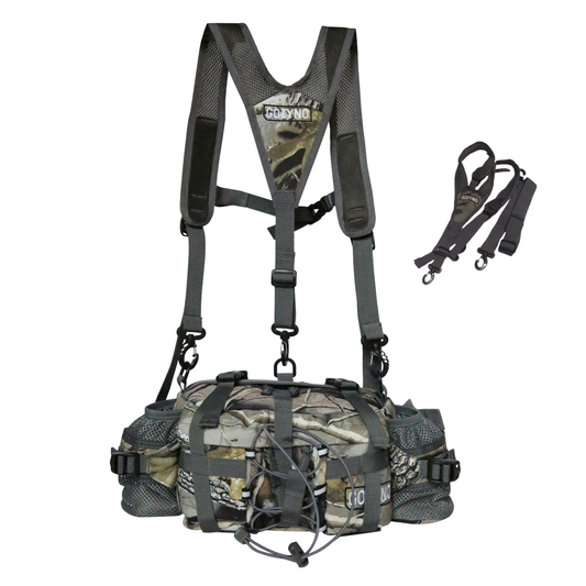 Gozyno Easywalker: Ergonomische Wandeltas voor Lange Afstanden - Gozyno Wandelheuptas Camouflage - Stabiel model met Borstband