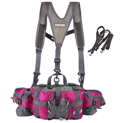 Waterdichte wandel heuptas met meerdere vakken voor lange wandelingen