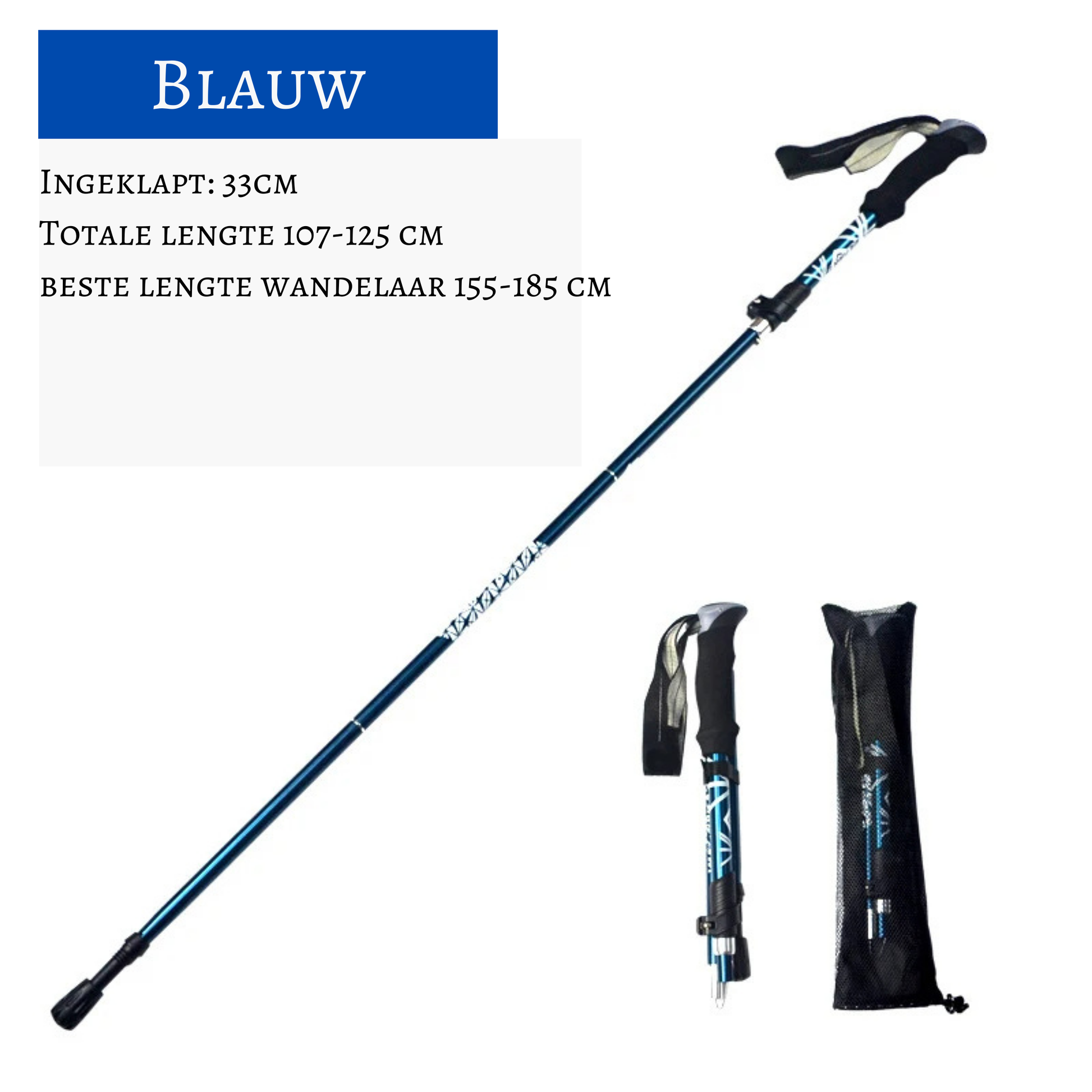 7075 aluminium / opvouwbaar / verstelbaar