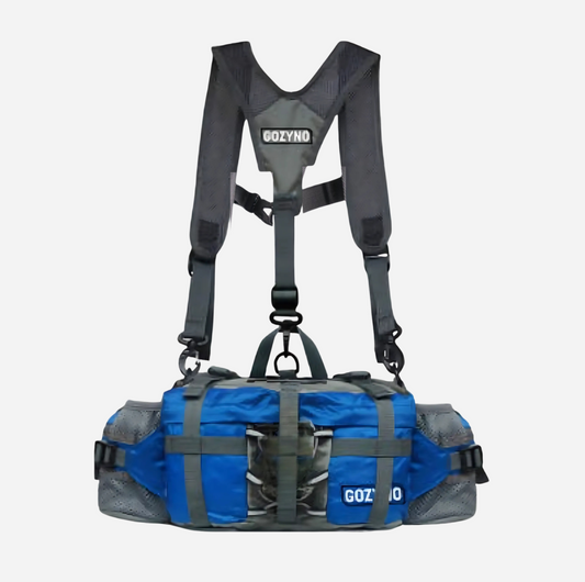 Wandelheuptas voor lange afstanden – Gozyno Easywalker - Donkerblauw met borstband