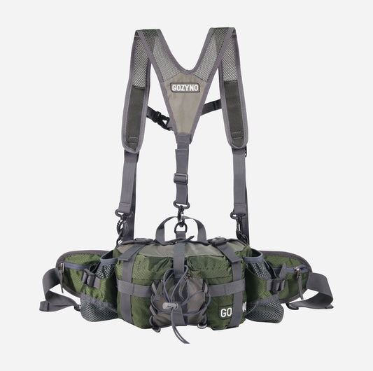 Wandelheuptas voor lange afstanden – Gozyno Easywalker - Groen met borstband
