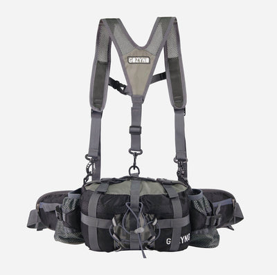 Wandelheuptas voor lange afstanden – Gozyno Easywalker - Zwart met borstband